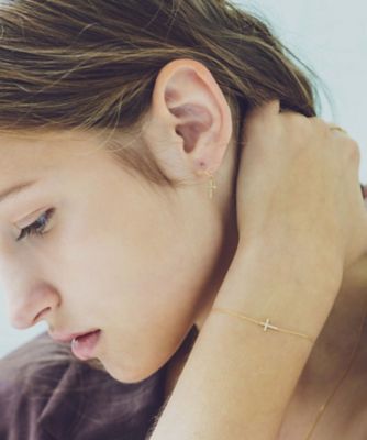K18YG クロス ダイヤモンド ブレスレット | ete bijoux (Women