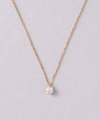 K18 ダイヤモンド 0．25ct ネックレス「ブライト」 | ete 
