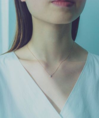 Ｋ１８　ダイヤモンド　０．１５ｃｔ　ネックレス「ブライト」