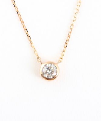 ＜三越伊勢丹/公式＞ ete bijoux (Women)/エテ ビジュー K18 ダイヤモンド 0．2ct ネックレス「ブライト」 ピンクゴールド 【三越伊勢丹/公式】