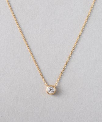 ＜三越伊勢丹/公式＞ ete bijoux (Women)/エテ ビジュー K18 ダイヤモンド 0．25ct ネックレス「ブライト」 イエローゴールド 【三越伊勢丹/公式】