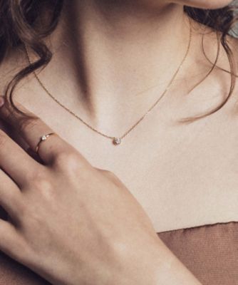Ｋ１８　ダイヤモンド　０．２５ｃｔ　ネックレス「ブライト」