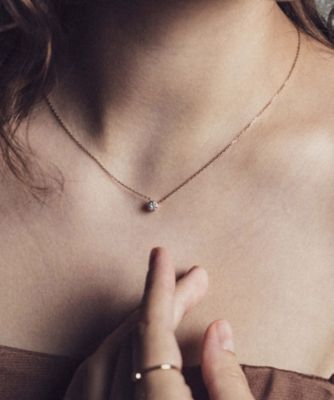 Ｋ１８　ダイヤモンド　０．２５ｃｔ　ネックレス「ブライト」