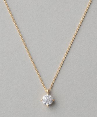 ＜ete bijoux (Women)＞Ｋ１８　ダイヤモンド　０．５ｃｔ　ネックレス　「ブライト」