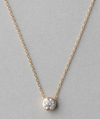 ＜ete bijoux (Women)＞Ｋ１８　ダイヤモンド　０．５ｃｔ　ネックレス　「ブライト」