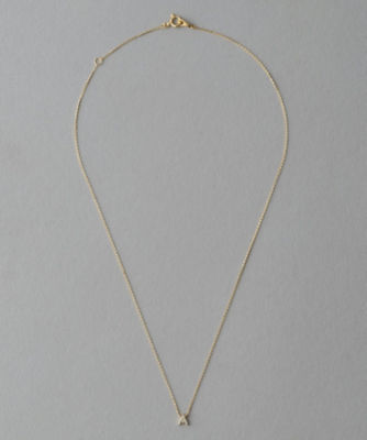 レタード］ K18YG ダイヤモンド ネックレス | ete bijoux