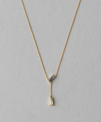 ＜ete bijoux (Women)＞［レクラン］　Ｋ１８ＹＧ　アイオライト／レモンクォーツ　ネックレス