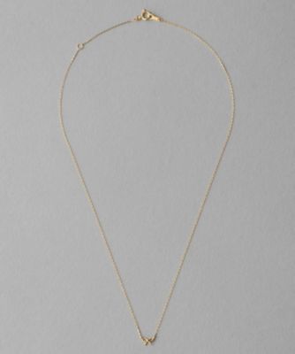 レイヤー］ K18YG リボン ネックレス | ete bijoux (Women