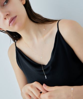 GSTV K18 YG シャンデリアネックレス シャンデリア］ K18YG クォーツ ネックレス | ete bijoux (Women