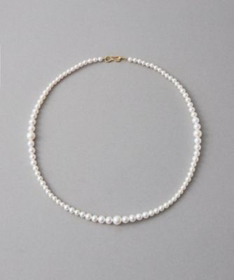 ＜ete bijoux (Women)＞［淡水パール］　Ｋ１８ＹＧ　チョーカー　ネックレス