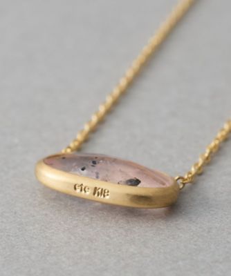 デュー］ K18YG ローズクォーツ ネックレス | ete bijoux (Women