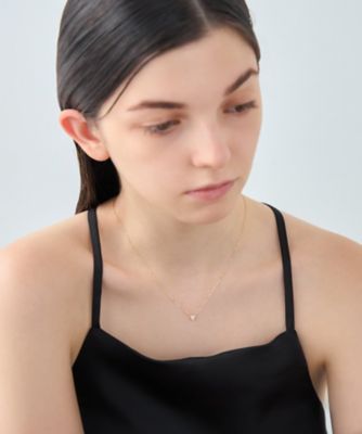 レイヤード］ K18YG ダイヤモンド ネックレス | ete bijoux
