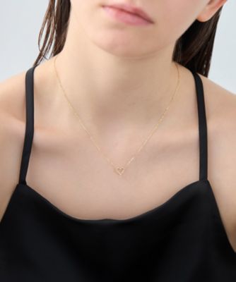 レイヤード］ K18YG ダイヤモンド ネックレス | ete bijoux