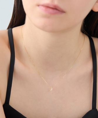 レイヤード］ K18YG ダイヤモンド ネックレス | ete bijoux