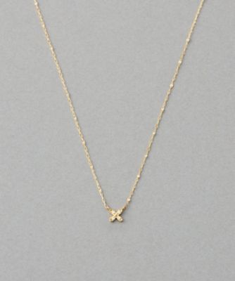 K18YG ホースシュー ダイヤモンド ネックレス | ete bijoux