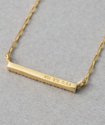 レイヤード］ K18YG ダイヤモンド ネックレス | ete bijoux