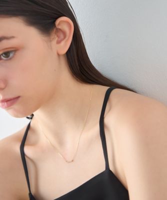レイヤード］ K18YG ダイヤモンド ネックレス | ete bijoux
