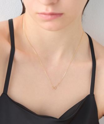 レイヤード］ K18YG ダイヤモンド ネックレス | ete bijoux 