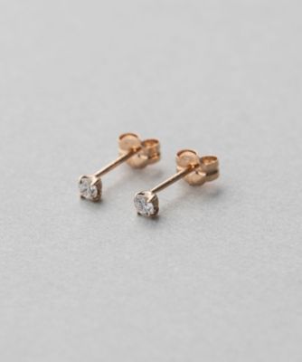Ｋ１８　ダイヤモンド　０．１ｃｔ　ピアス「ブライト」