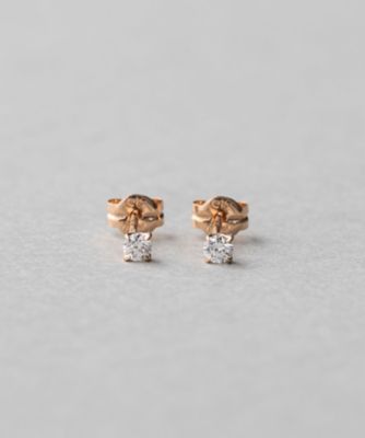 Ｋ１８　ダイヤモンド　０．１ｃｔ　ピアス「ブライト」