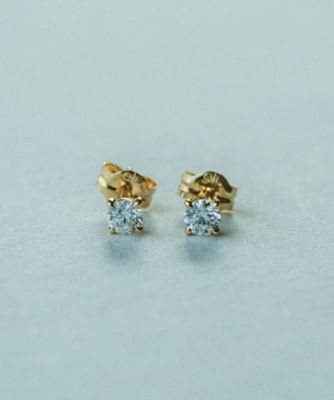 Ｋ１８　ダイヤモンド　０．２ｃｔ　ピアス「ブライト」