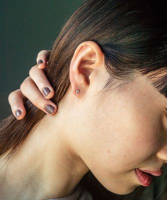Ｋ１８　ダイヤモンド　０．２ｃｔ　ピアス「ブライト」
