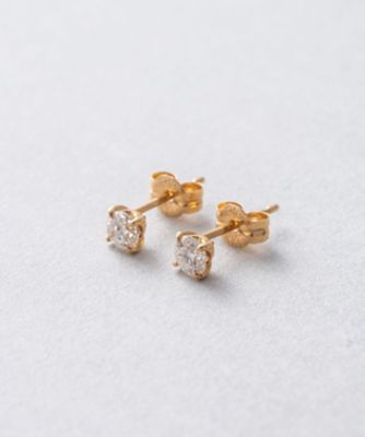  ビジュー K18 ダイヤモンド 0．3ct ピアス「ブライト」 イエローゴールド ピアス・イヤリング