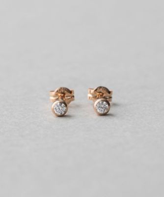 Ｋ１８　ダイヤモンド　０．１ｃｔ　ピアス「ブライト」