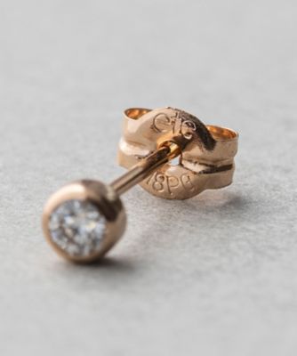 Ｋ１８　ダイヤモンド　０．１ｃｔ　ピアス「ブライト」