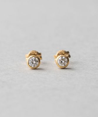 Ｋ１８ ダイヤモンド ０．２ｃｔ ピアス「ブライト」 | ファッション