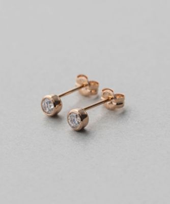 Ｋ１８　ダイヤモンド　０．２ｃｔ　ピアス「ブライト」
