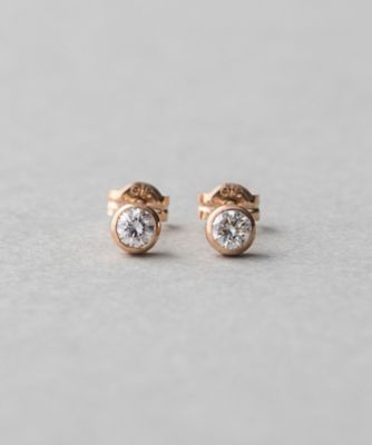 Ｋ１８　ダイヤモンド　０．２ｃｔ　ピアス「ブライト」
