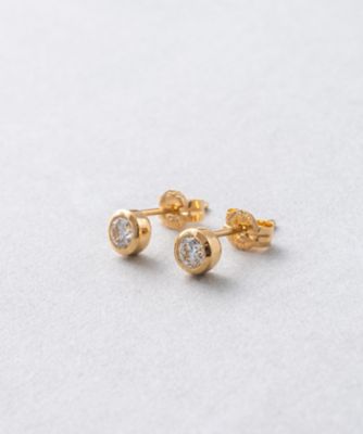Ｋ１８　ダイヤモンド　０．３ｃｔ　ピアス「ブライト」
