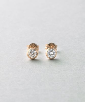 Ｋ１８ ダイヤモンド ０．３ｃｔ ピアス「ブライト」 | ファッション