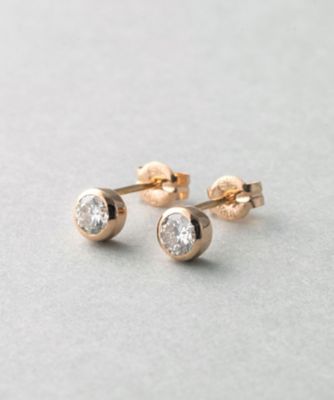 Ｋ１８　ダイヤモンド　０．３ｃｔ　ピアス「ブライト」