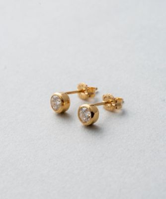 Ｋ１８　ダイヤモンド　０．４ｃｔ　ピアス「ブライト」