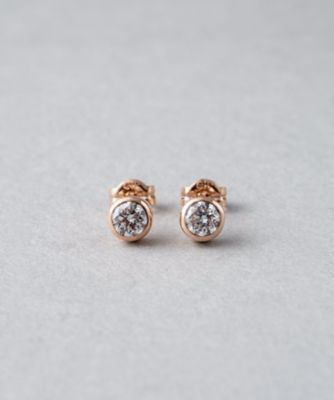 Ｋ１８　ダイヤモンド　０．４ｃｔ　ピアス「ブライト」