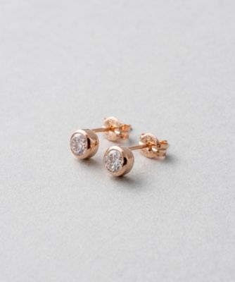 Ｋ１８　ダイヤモンド　０．４ｃｔ　ピアス「ブライト」