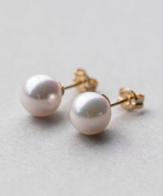 ＜ete bijoux (Women)＞Ｋ１８ＹＧ　パール　ピアス