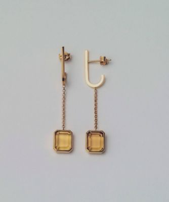 ete bijoux K18YG グリーム コニャッククォーツ リング