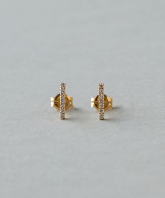 ＜ete bijoux (Women)＞Ｋ１８ＹＧ　パーティクル　ピアス