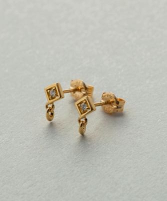 Ｋ１８ＹＧ　ダイヤモンド　ピアス