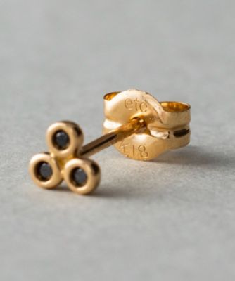 【2024】お歳暮・冬ギフト K18YG クローバー ete | ピアス ブラックダイヤモンド アクセサリー
