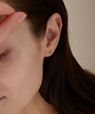 K18YG フルール ピアス（誕生石 1・2・3・6・8・10・11