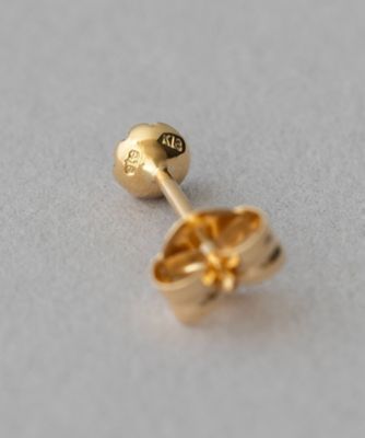 Ｋ１８ＹＧ　フルール　ピアス（誕生石　１・２・３・６・８・１０・１１・１２月）