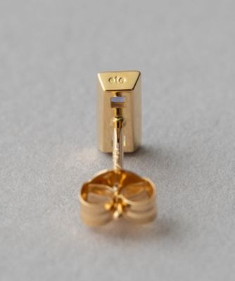 ［レクラン］　Ｋ１８ＹＧ　ナチュラルストーン　ピアス