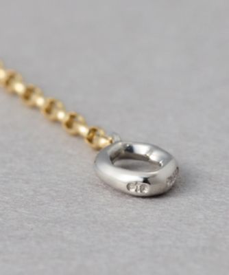 Ｋ１８ＹＧ／ＰＴ９００　チャーム　ピアス
