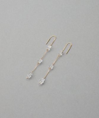 シャンデリア］ K18YG クォーツ ピアス | ete bijoux (Women
