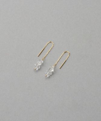 シャンデリア］ K18YG クォーツ ピアス | ete bijoux (Women