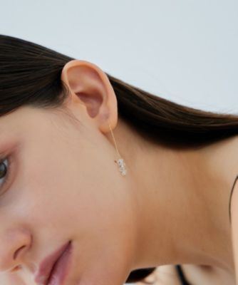 シャンデリア］ K18YG クォーツ ピアス | ete bijoux (Women